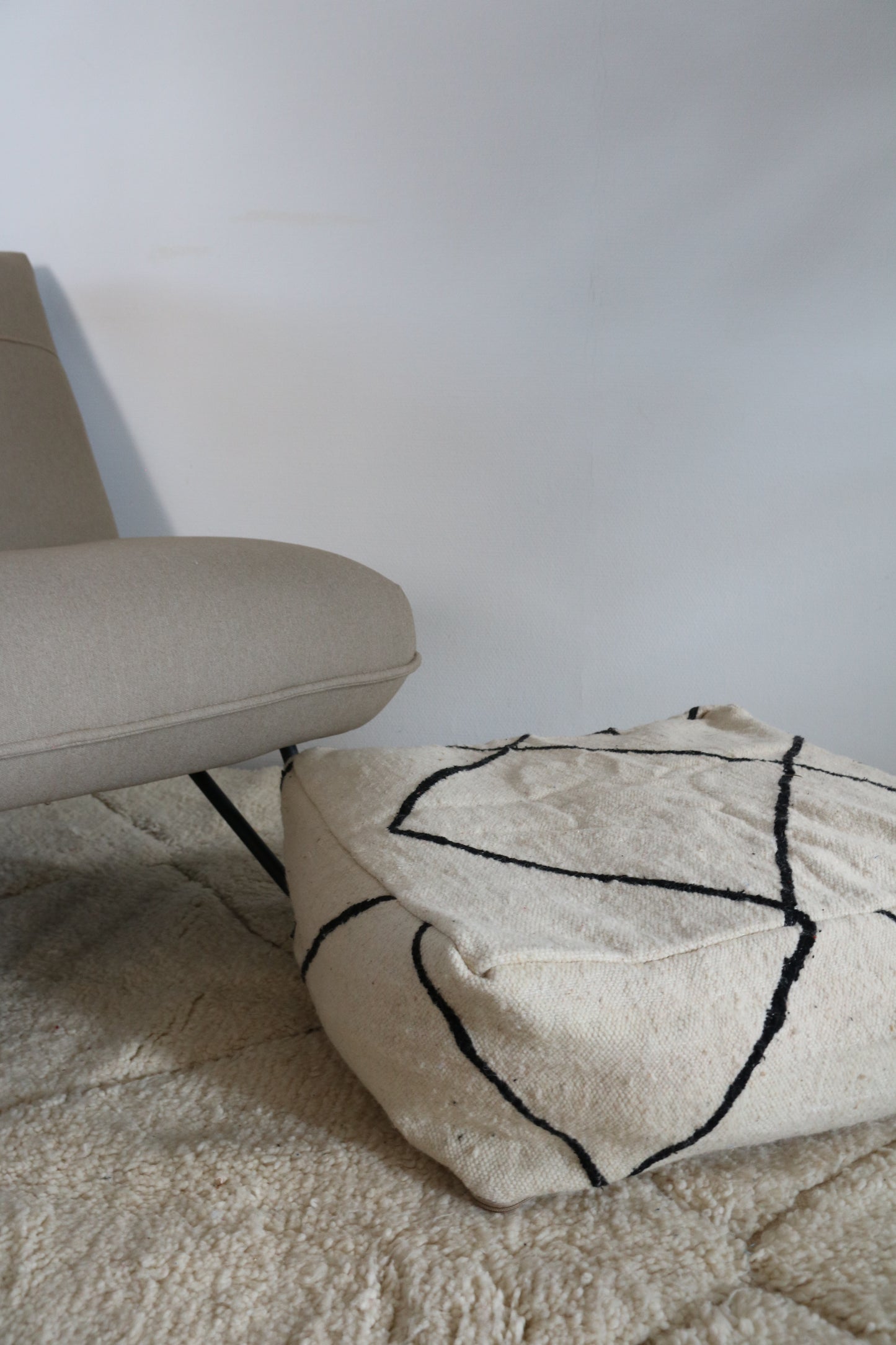 Marokkaans zitkussen / Berber poef - Chadi