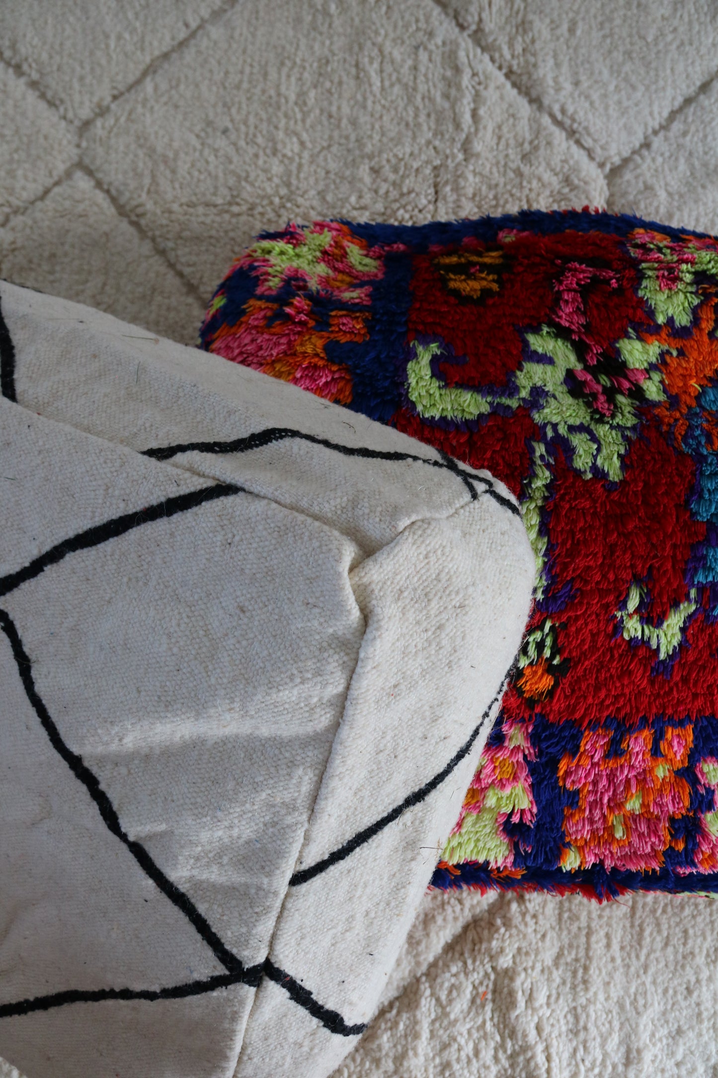 Marokkaans zitkussen / Berber poef - Rafi